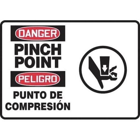Accuform BILINGUAL OSHA DANGER SAFETY SIGN SBMEQT103VS SBMEQT103VS